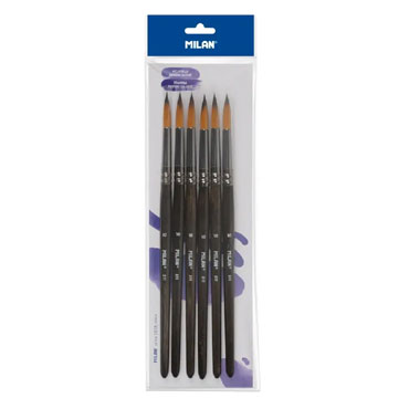 6 pinceles 311 nº 10 Milan 80470B