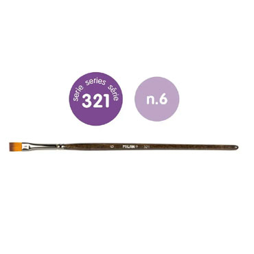 12 pinceles 321 nº 6 Milan 80477B