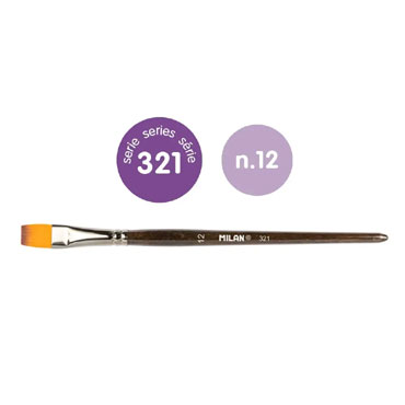 6 pinceles 321 nº 12 Milan 804802B