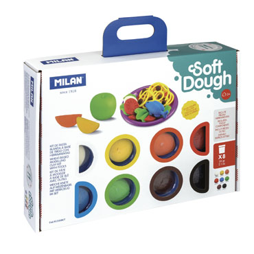 8 botes 59g. Soft Dough cocina Milan 913308CT