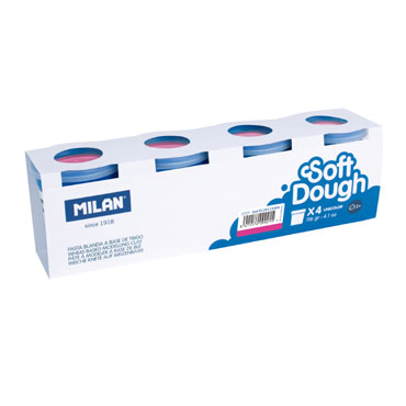 CJ4 botes de 116 g. Soft Dough rosa Milan 9135113304 CJ4 botes de 116 g. Soft Dough rosa Milan 9135113304