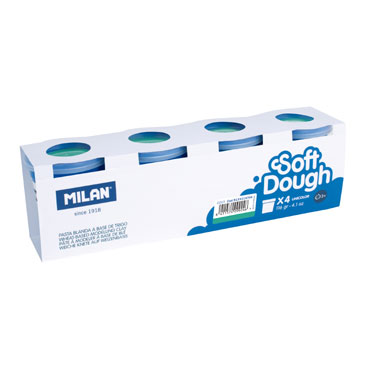 CJ4 botes de 116 g. Soft Dough turquesa Milan 9135114704 CJ4 botes de 116 g. Soft Dough turquesa Milan 9135114704