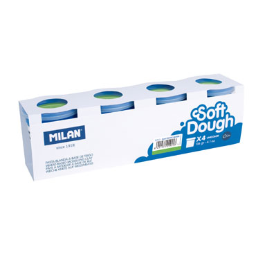 CJ4 botes de 116 g. Soft Dough verde Milan 9135116004 CJ4 botes de 116 g. Soft Dough verde Milan 9135116004