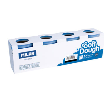 CJ4 botes de 116 g. Soft Dough negra Milan 9135118004 CJ4 botes de 116 g. Soft Dough negra Milan 9135118004