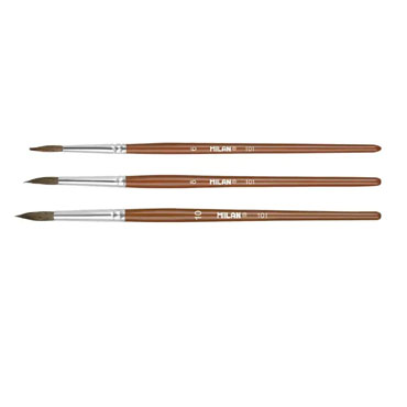 Set pinceles 101 nº 6,8,10 Milan BWM10023