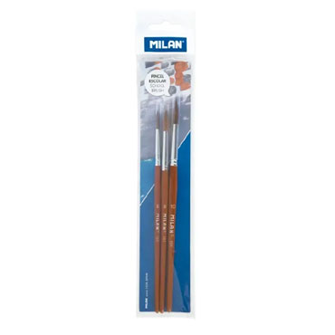 Set pinceles 101 nº 6,8,10 Milan BWM10023