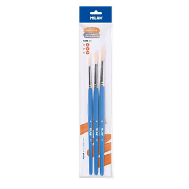 Set pinceles 511 nº 6,8,10 Milan BWM10024