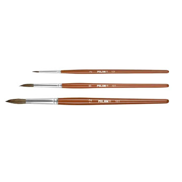 Set pinceles 101 nº 2,8,12 Milan BWM10459