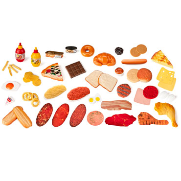 52 figuras de Comida rápida Miniland 30815