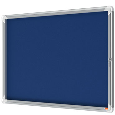 Vitrina Premium Plus fieltro azul 8 Din A-4 Nobo 1915327