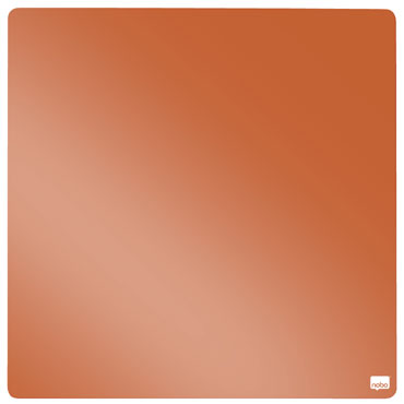 Pizarra magnética naranja 360x360mm. Nobo 1915622