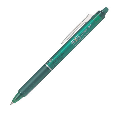 Bolígrafo borrable Frixion verde retráctil Pilot NFCV