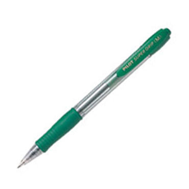 Bolígrafo Supergrip verde Pilot NSGV