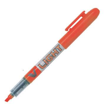 Marcador fluorescente VLiquid Light naranja Pilot NVLLNA