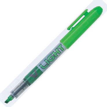 Marcador fluorescente VLiquid Light verde Pilot NVLLV