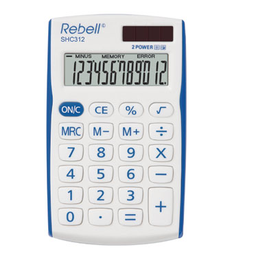 Calculadora bolsillo 312BL 12 dígitos Rebell SCH312BL Calculadora bolsillo 312BL 12 dígitos Rebell SCH312BL