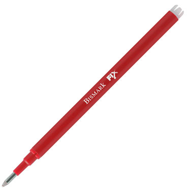 3 recambios bolígrafo borrable rojo Bismark 327534