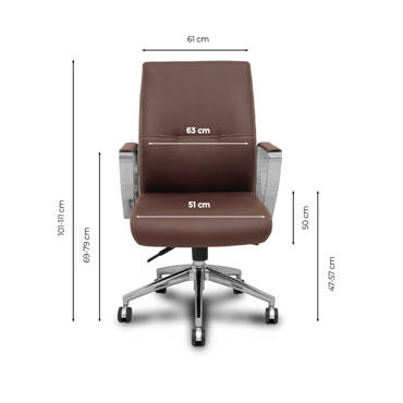 540CSSP363BARC60. Sillón confidente Ergo540 símil piel PYC ERGO540CS