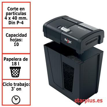 Destructora papel Rexel X10 uso moderado 2020124EU