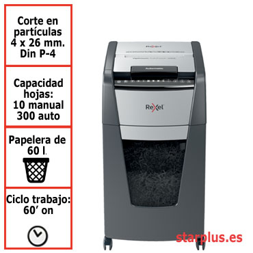 Destructora automática minicorte Rexel Optimum AutoFeed 300X 2020300XEU