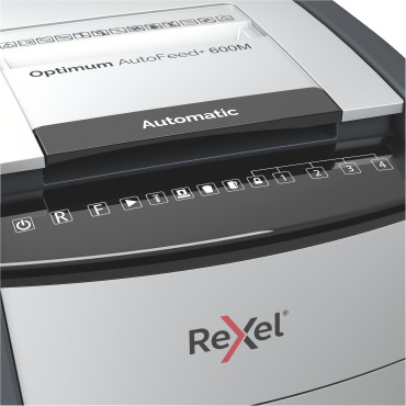 Destructora automática Rexel Optimum AutoFeed 600M microcorte