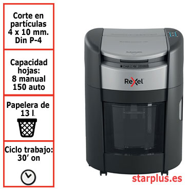 Destructora automática Rexel ShredMax AutoFeed+ 150X P4 2025150XEU