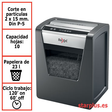 Destructora papel Rexel Momentum M510 uso profesional 2104575EU