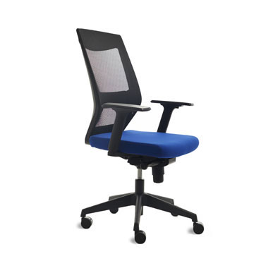 Silla oficina sincronizada 908 azul Rocada RD-908-3