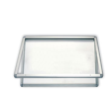 Vitrina horizontal acero lacado 75x70 para exterior  Rocada RD-3672EXV17