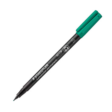 Marcador Lumocolor verde S Staedtler 313-5