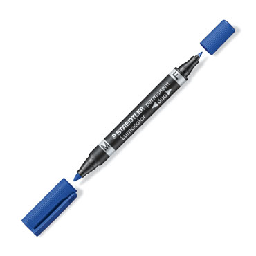 Marcador Permanent Duo azul Staedtler 348-3