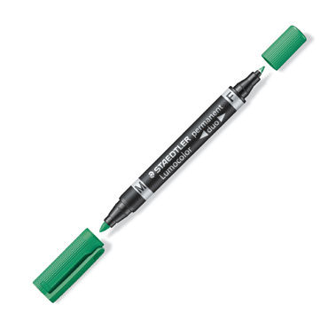 Marcador Permanent Duo verde Staedtler 348-5