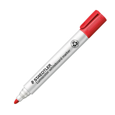 Rotulador de pizarra 351 rojo Staedtler 351-2