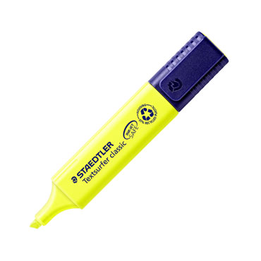 Marcador Texsurfer Classic 364 amarillo Staedtler 364-1