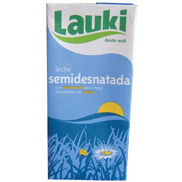 6 brik leche semidesnatada 1 l.  LECHE1/2