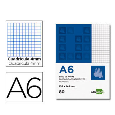 Bloc notas Din A-6 c/4 Liderpapel 03323