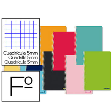 Cuaderno Smart Folio c/5mm. Liderpapel 08195