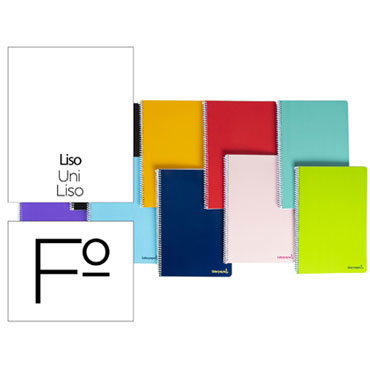 Cuaderno espiral Folio 80HJ liso Liderpapel 08243