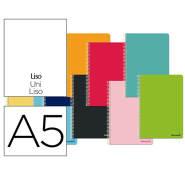 Cuaderno espiral 4º 80HJ liso Liderpapel 08395