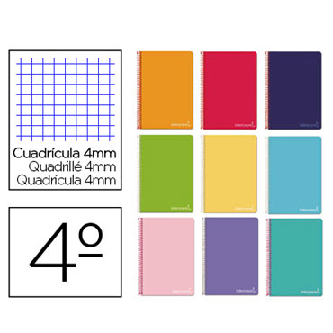 Cuaderno Witty 4º c/4mm. Liderpapel 08400 Cuaderno Witty 4º c/4mm. Liderpapel 08400