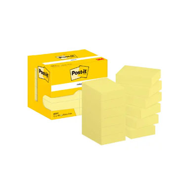 3BL100 notas Post-it amarillas 38 x 51 mm. 653