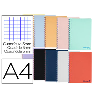 Cuaderno WONDER PP 120HJ Din A-4 azul Liderpapel 08938