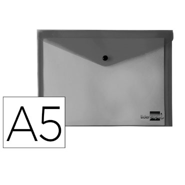 Dossier broche PP Din A-5 negro opaco Liderpapel 11289
