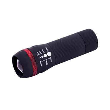 Linterna LED plástico negra