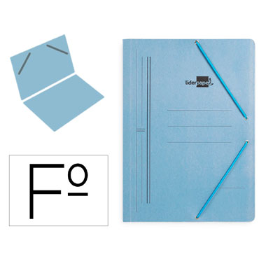 Carpeta gomas Fº sencilla Liderpapel 15795