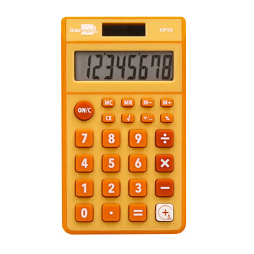 Calculadora de bolsillo naranja Liderpapel 163475 Calculadora de bolsillo naranja Liderpapel 163475