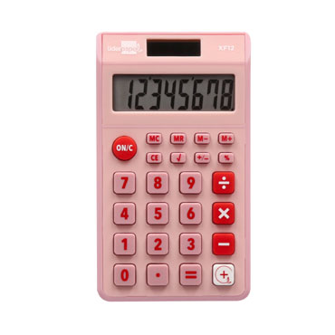 Calculadora de bolsillo rosa Liderpapel 163477