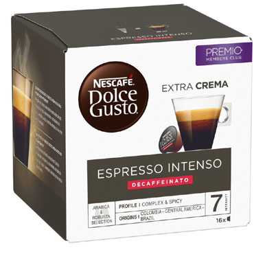 CJ16 unidades Dolce Gusto descafeinado intensidad 7