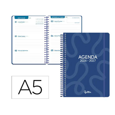 Agenda escolar Classic S/V azul Liderpapel 174784