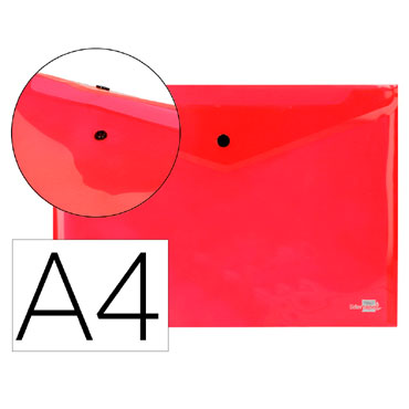 Dossier broche PP Din A-4 rojo Liderpapel 19983